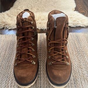 Ralph Lauren Polo Brown Suede Leather Hiking Boots